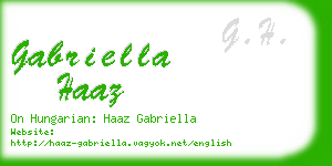 gabriella haaz business card